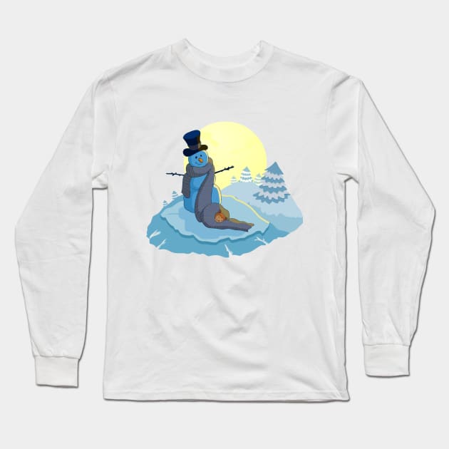 Best Winter Friends Long Sleeve T-Shirt by AnishaCreations